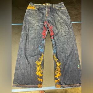Royals Coogi Mens Vintage 42 x 35 Designed Jeans